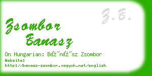 zsombor banasz business card